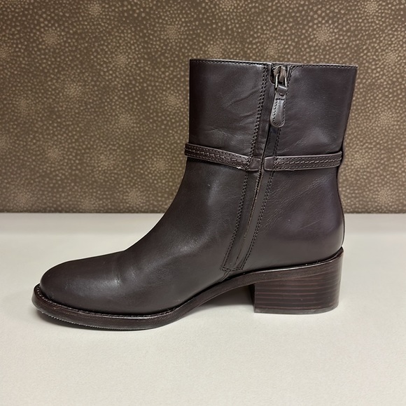 🔥🔥🔥Tory Burch Miller Brown Leather Boots - Picture 6 of 13